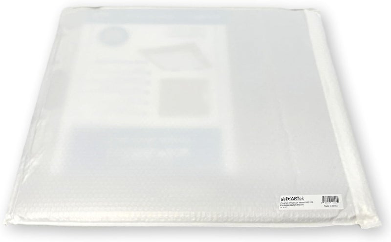 Proartek PK00024 Model SB2326 SB Series 23" x 26" Artist Sketch Board, Brown; 4mm Tempered Masonite; Constructed with a Cutout Handle; Smooth Edges; Firm Spring Clips; Rubber Band Included - Image 5